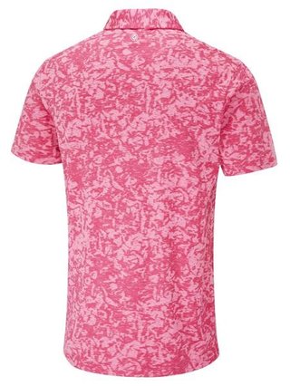 PING Marek Camo Jacquard polo homme, rhapsody pink multi