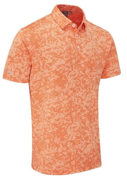 PING Marek Camo Jacquard polo homme, wild salmon multi