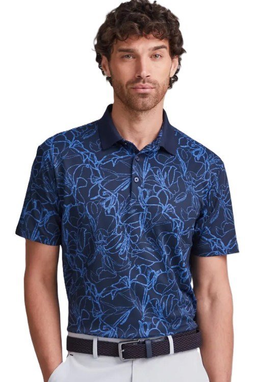 PING Orlando polo homme, marine/bright cobalt