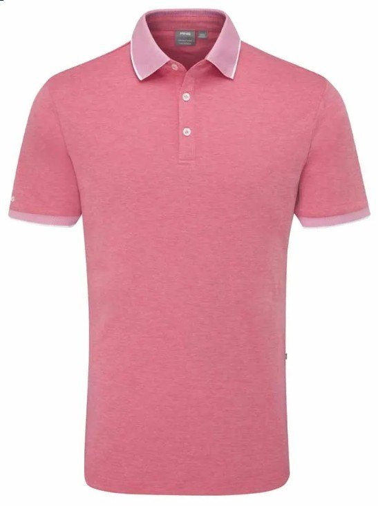 PING Gideon polo homme, rhapsody pink marl