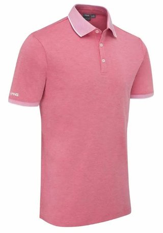 PING Gideon polo homme, rhapsody pink marl