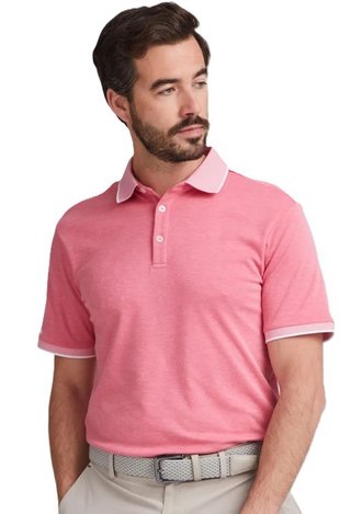 PING Gideon polo homme, rhapsody pink marl