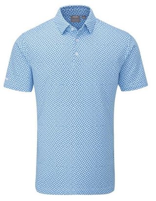 PING Ephron Printed polo homme, baltic sea multi