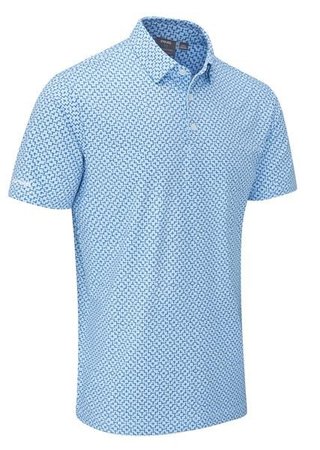 PING Ephron Printed polo homme, baltic sea multi
