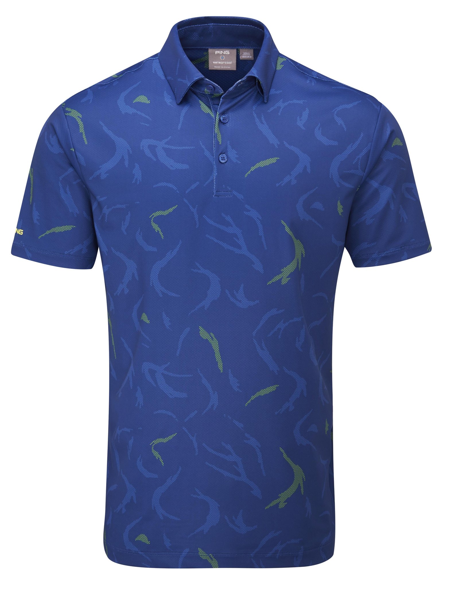 PING Ephron Printed polo homme, inky multi