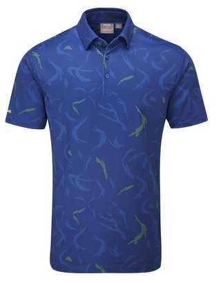 PING Ephron Printed polo homme, inky multi