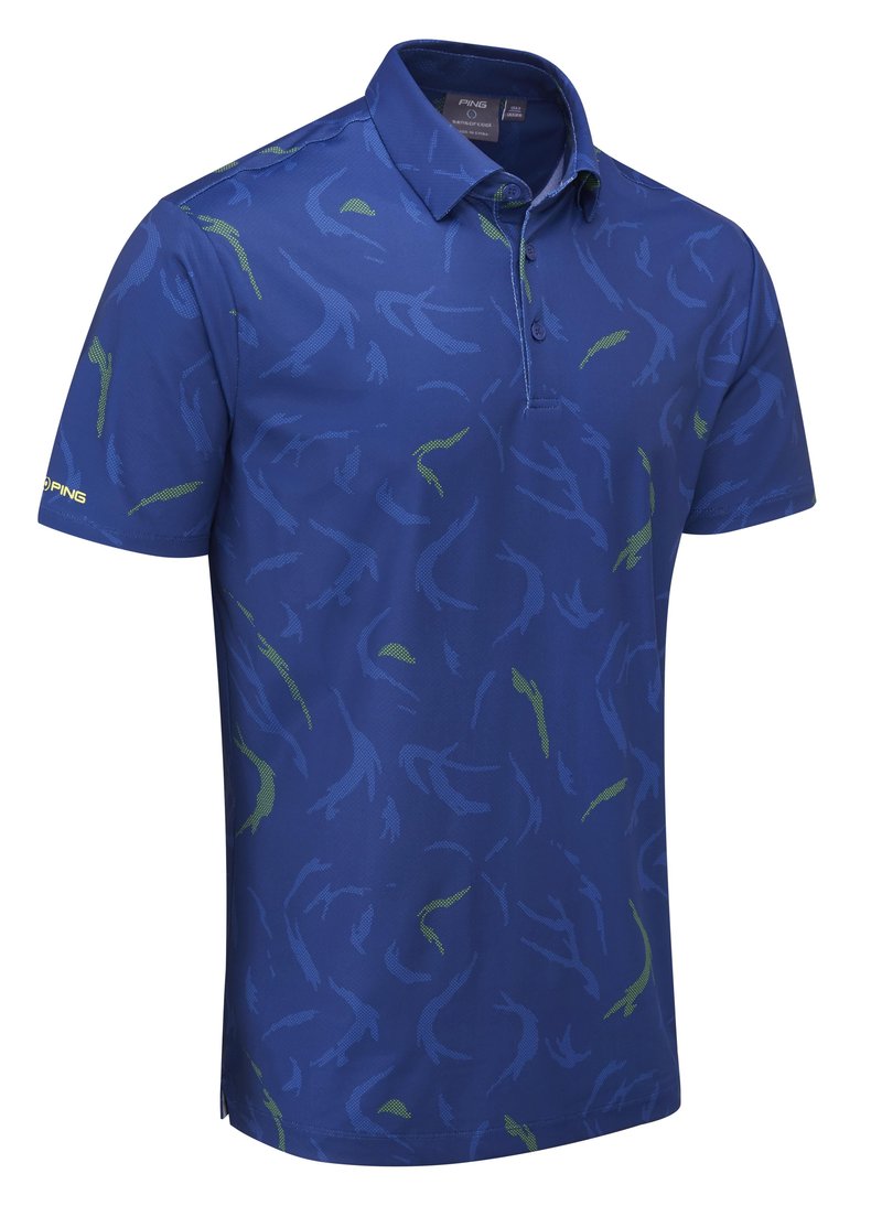 PING Ephron Printed polo homme, inky multi