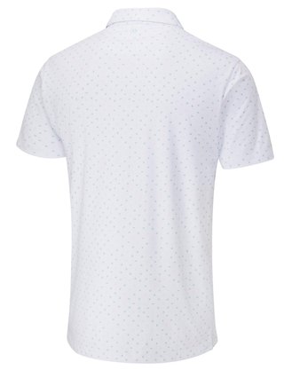 PING Ephron Printed polo homme, blanc/green bay multi