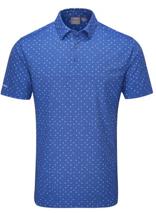 PING Ephron Printed polo homme, bright cobalt multi