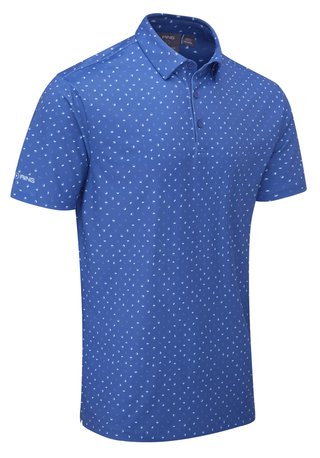 PING Ephron Printed polo homme, bright cobalt multi