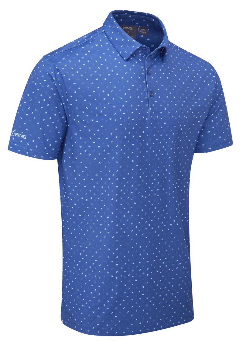 PING Ephron Printed polo homme, bright cobalt multi