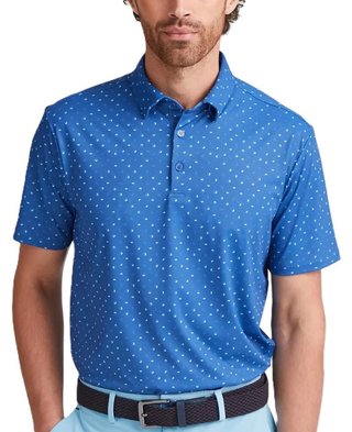 PING Ephron Printed polo homme, bright cobalt multi