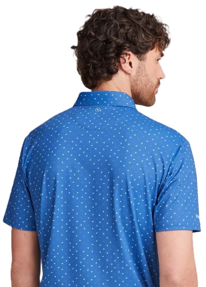 PING Ephron Printed polo homme, bright cobalt multi