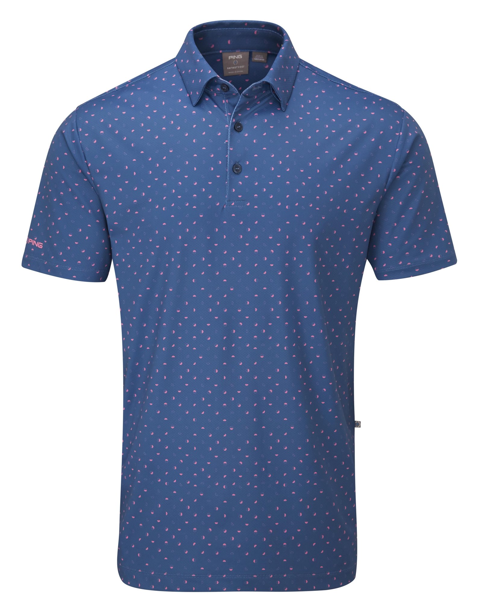PING Ephron Printed polo homme, stellar multi