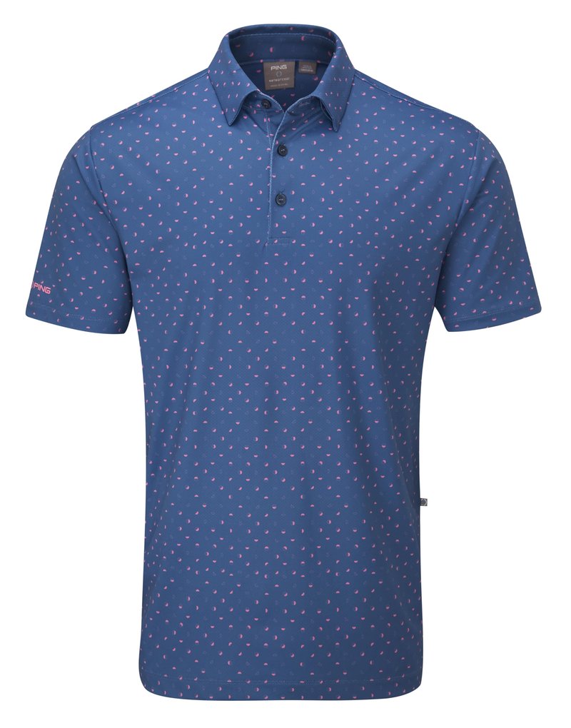 PING Ephron Printed polo homme, stellar multi