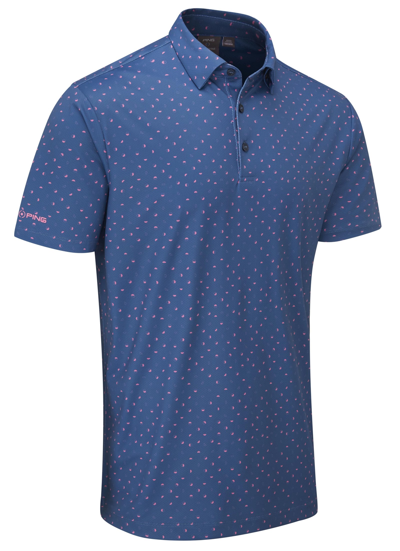 PING Ephron Printed polo homme, stellar multi
