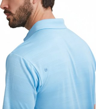 PING Claude Camo Mesh polo homme, baltic sea
