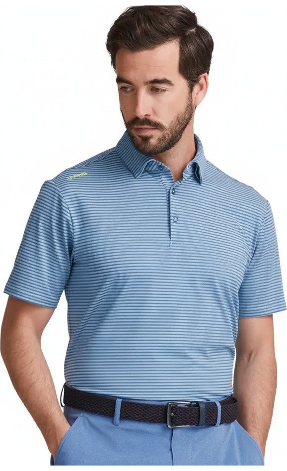 PING Langford polo homme, bright cobalt/white