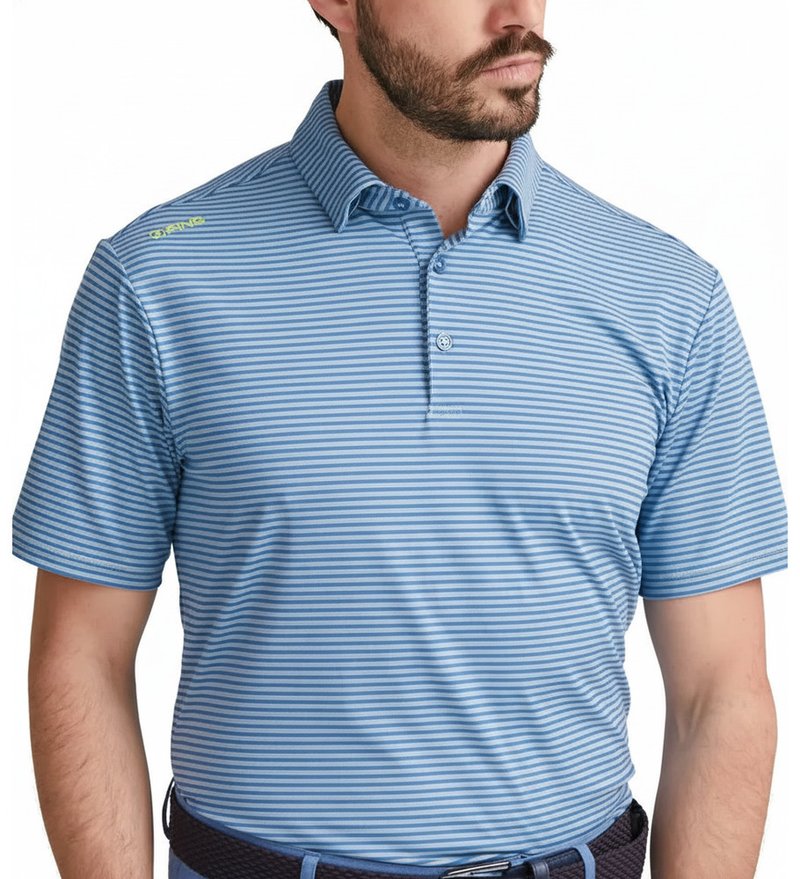 PING Langford polo homme, bright cobalt/white
