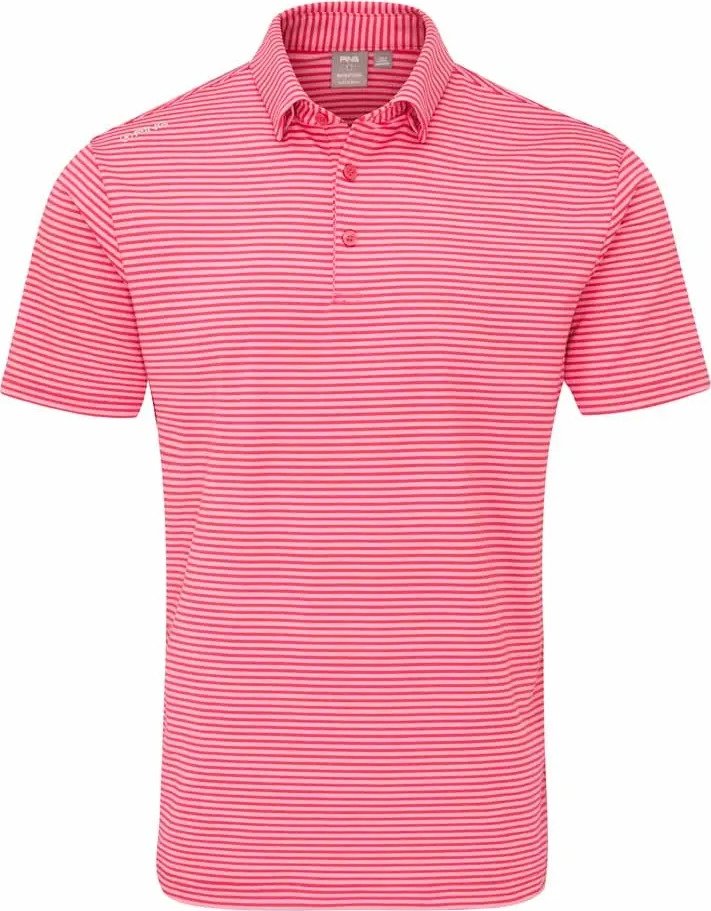 PING Langford polo homme, rhapsody/pink white