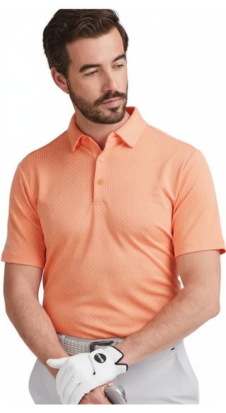PING Hershel polo homme, wild salmon multi