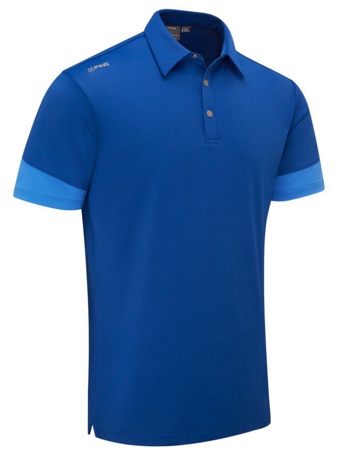 PING Ty polo homme, inky/bright cobalt