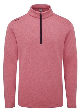 PING Ramsey half zip ribbed fleece pullover homme, rhapsody pink marl