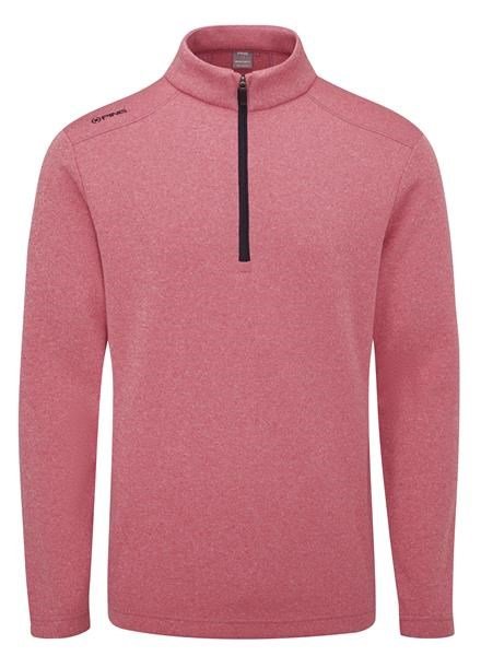 PING Ramsey half zip ribbed fleece pullover homme, rhapsody pink marl