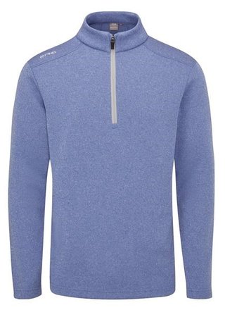 PING Ramsey half zip ribbed fleece pull homme, bright cobalt marl