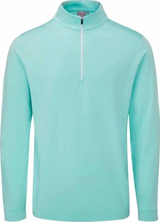 PING Latham Half Zip pull homme mi-couche, green bay