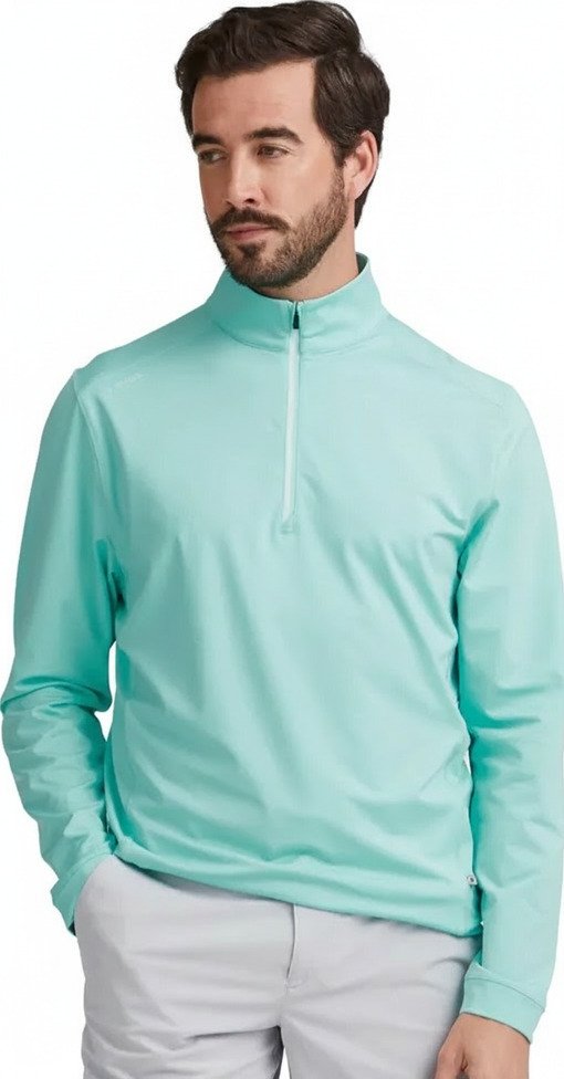 PING Latham Half Zip pull homme mi-couche, green bay