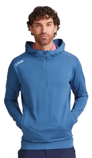 PING Haldon Hooded Fleece sweat homme, stellar