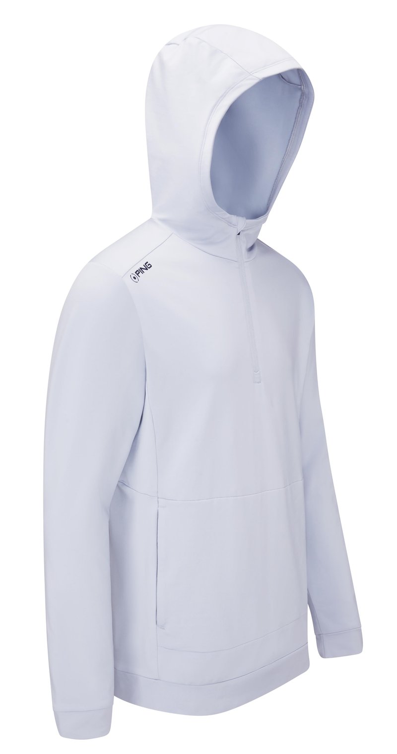 PING Haldon Hooded Fleece sweat-shirt homme, pearl grey