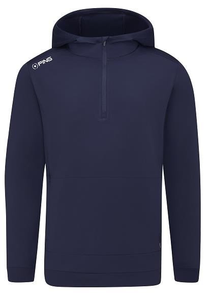 PING Haldon Hooded Fleece sweat homme, bleu marine