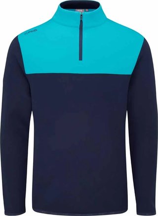 PING Kinver sweat-shirt homme, marine/turquoise
