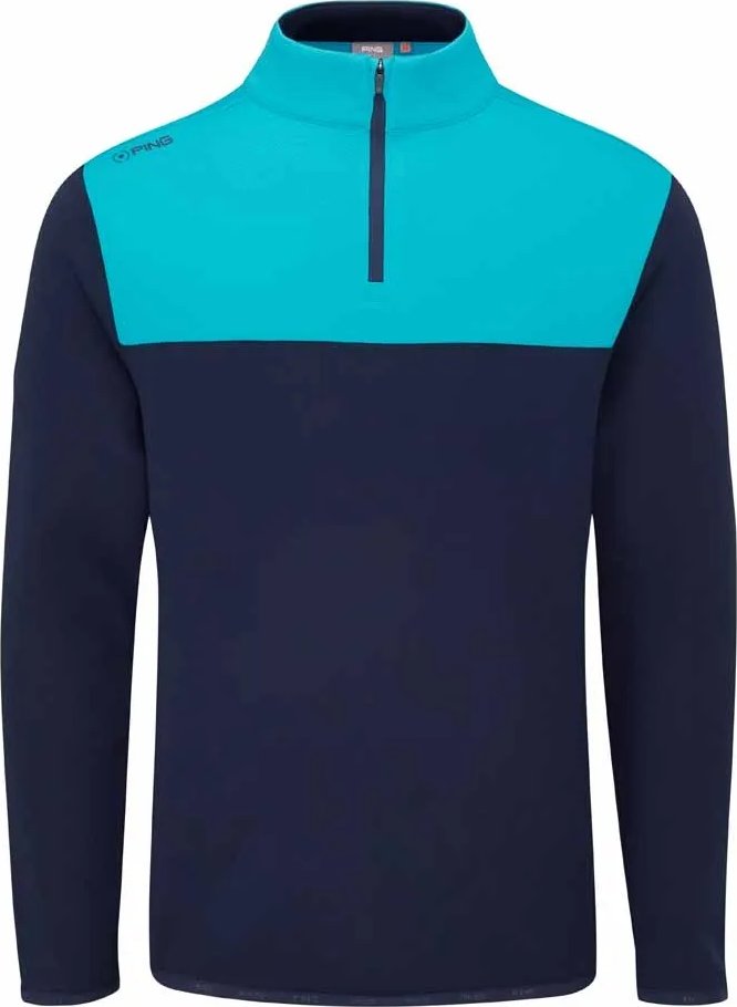 PING Kinver sweat-shirt homme, marine/turquoise