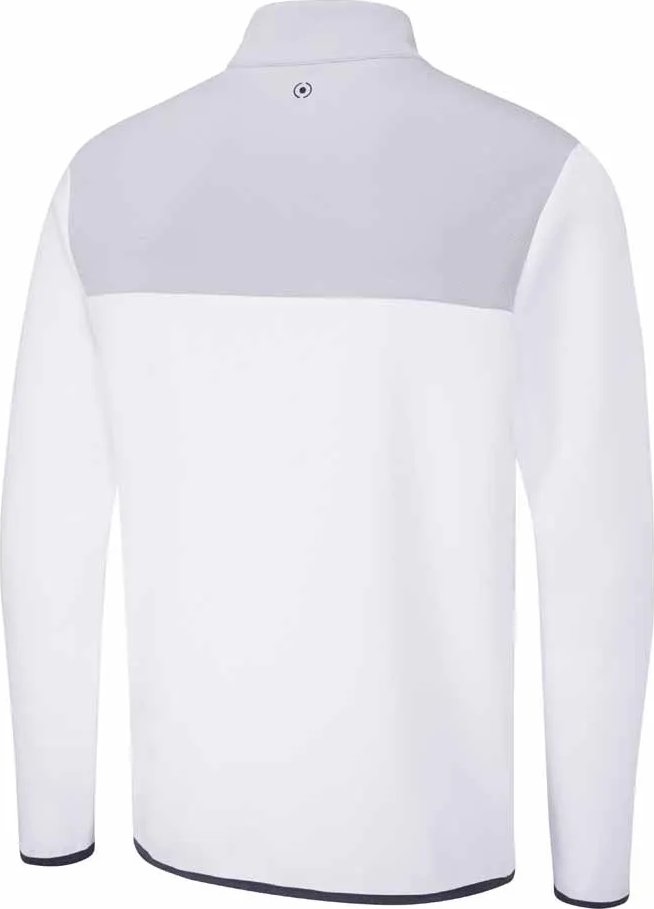 PING Kinver sweat-shirt homme, blanc/gris perle