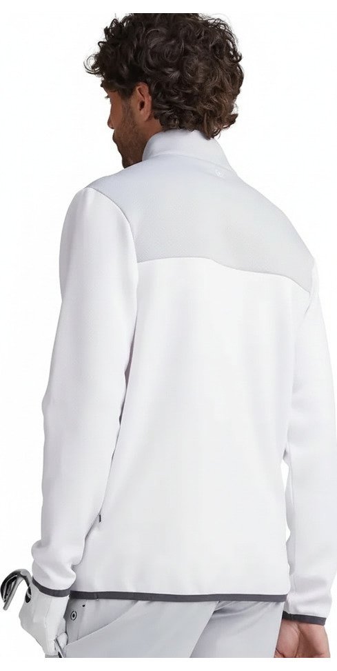 PING Kinver sweat-shirt homme, blanc/gris perle
