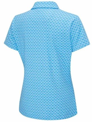 PING Aeria Printed polo femme, azure geo
