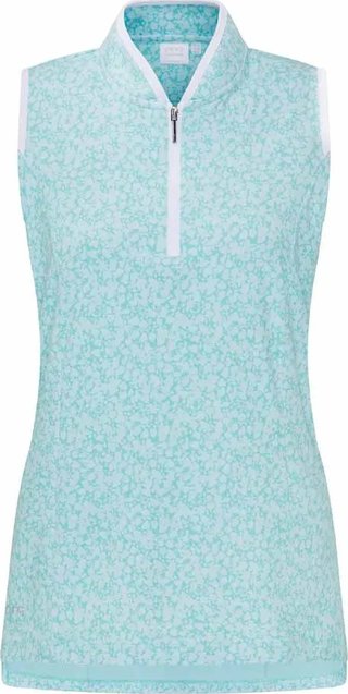PING Penola Printed Sleeveless polo femme, splash