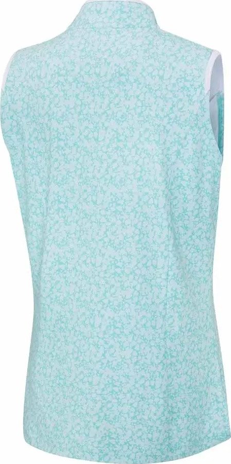 PING Penola Printed Sleeveless polo femme, splash