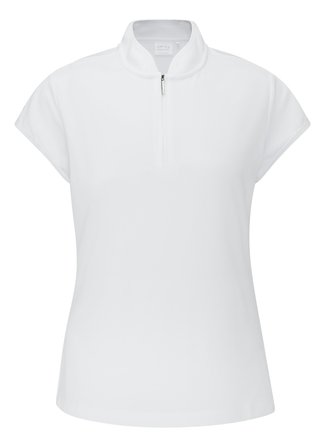 PING Evetta Jacquard polo femme, blanc