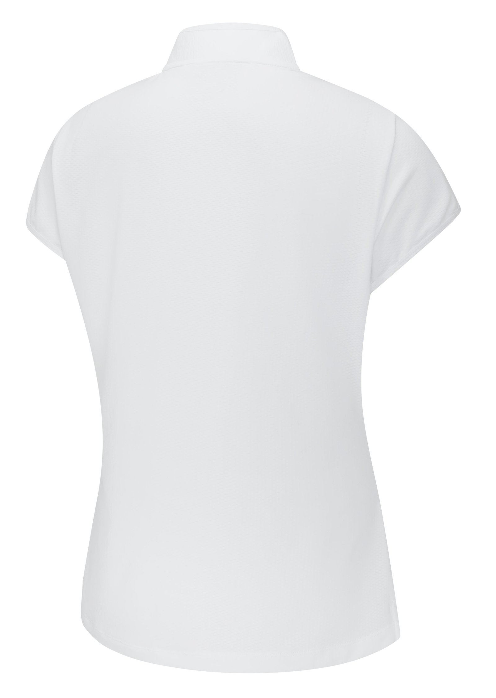 PING Evetta Jacquard polo femme, blanc