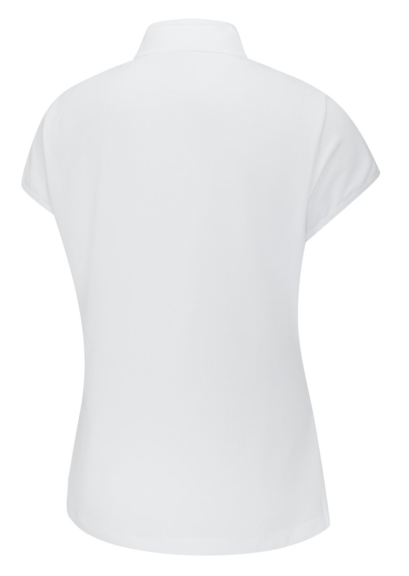PING Evetta Jacquard polo femme, blanc