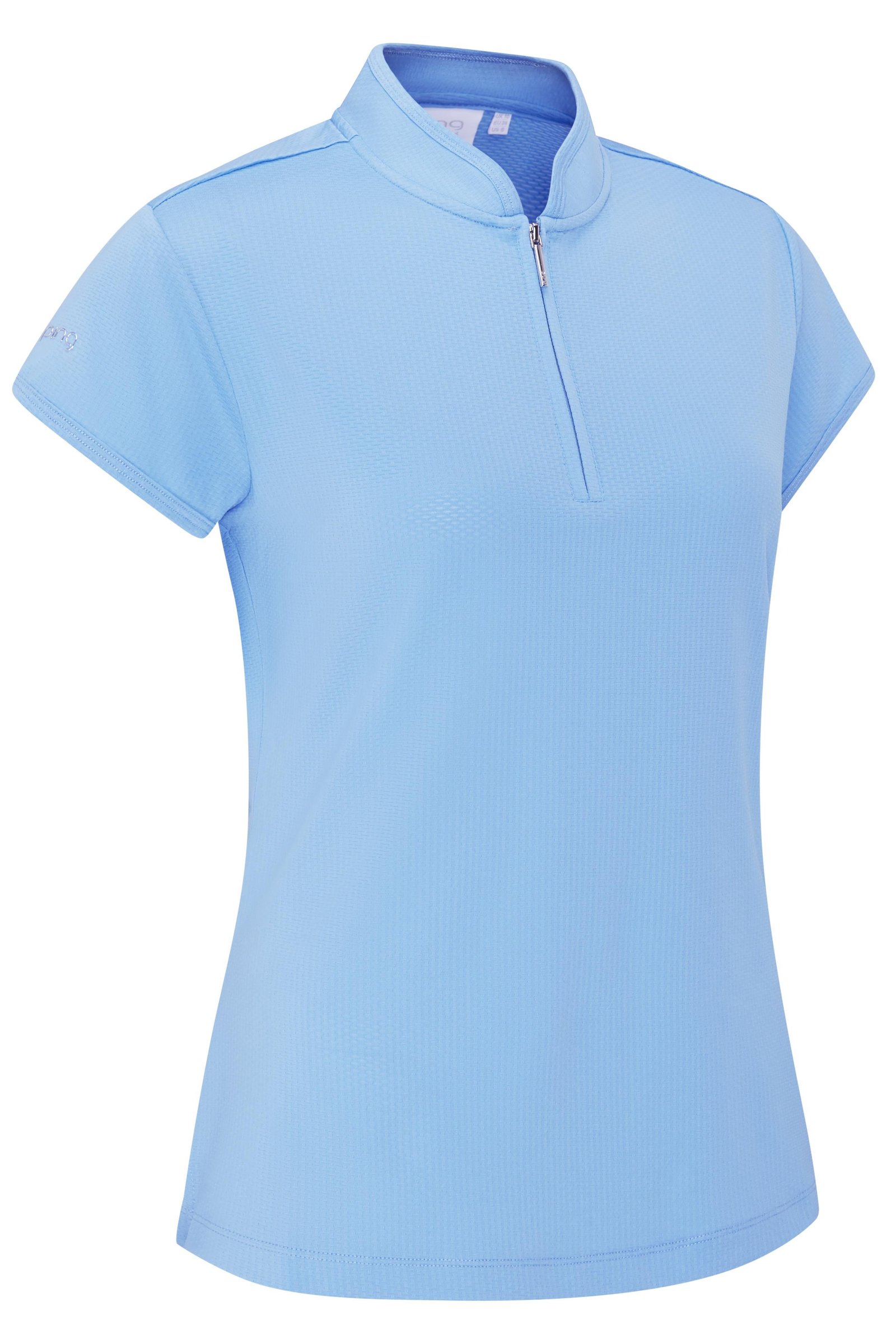 PING Evetta Jacquard polo femme, infinity blue