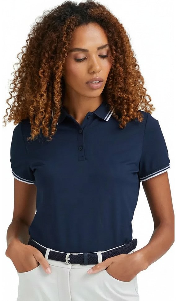 PING Viviana Tipped polo femme, marine