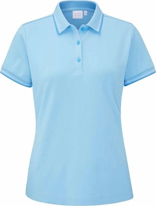 PING Viviana Tipped polo femme, baltic sea