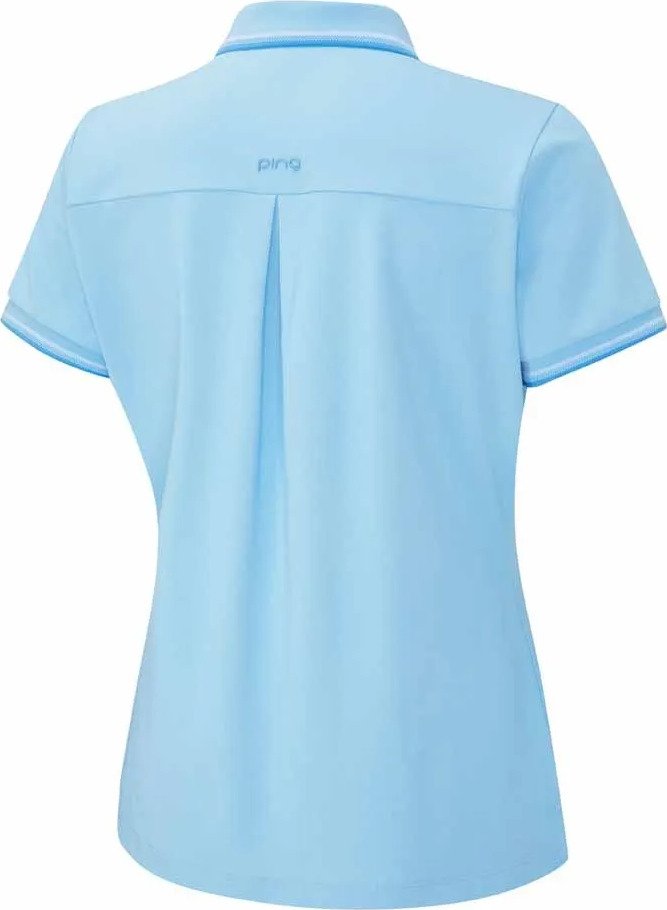 PING Viviana Tipped polo femme, baltic sea