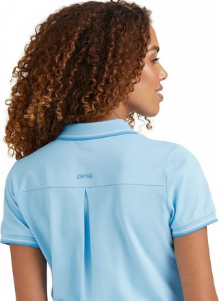PING Viviana Tipped polo femme, baltic sea