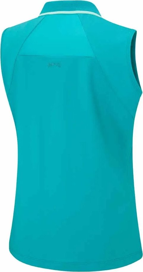 PING Eben Sleeveless polo femme, turquoise